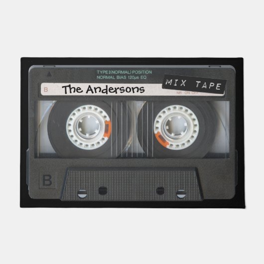 カスタマイズ可能カセットテープ ドアマット (正面)