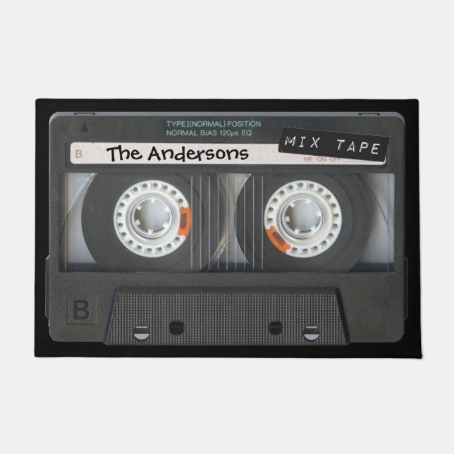 カスタマイズ可能カセットテープ ドアマット (正面)