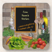 カスタマイズ可能キッチン コースター (正面)