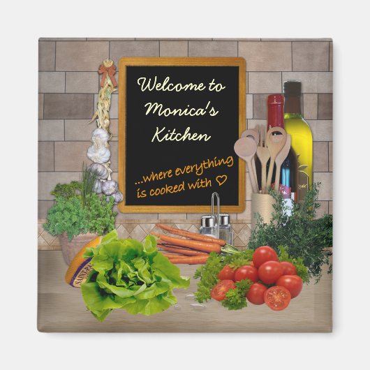 カスタマイズ可能キッチン マグネット (正面)