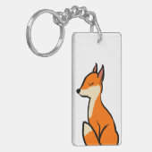 カスタマイズ可能キツネ キーホルダー (正面左)