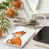 カスタマイズ可能キツネ キーホルダー (正面右)