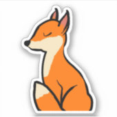 カスタマイズ可能キツネ シール (正面)