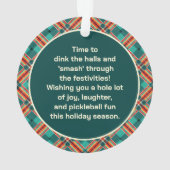 カスタマイズ可能🎅クリスマスピックボール オーナメント (裏面)