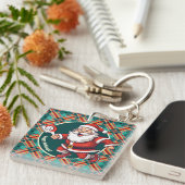 カスタマイズ可能🎅クリスマスピックボール キーホルダー (正面右)