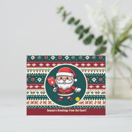 カスタマイズ可能🎅クリスマスピックボール シーズンポストカード (スタンド正面)