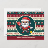 カスタマイズ可能🎅クリスマスピックボール シーズンポストカード (正面/裏面)