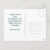 カスタマイズ可能🎅クリスマスピックボール シーズンポストカード (裏面)