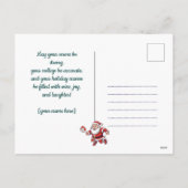 カスタマイズ可能🎅クリスマスピックボール シーズンポストカード (裏面)