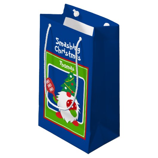 カスタマイズ可能🎅クリスマスピックボール スモールペーパーバッグ (正面アングル)