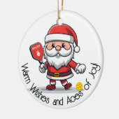 カスタマイズ可能🎅クリスマスピックボール セラミックオーナメント (左)