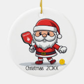 カスタマイズ可能🎅クリスマスピックボール セラミックオーナメント (裏面)