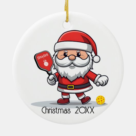 カスタマイズ可能🎅クリスマスピックボール セラミックオーナメント (裏面)