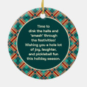 カスタマイズ可能🎅クリスマスピックボール セラミックオーナメント (裏面)