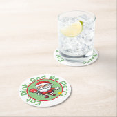 カスタマイズ可能🎅クリスマスピックボール ラウンドペーパーコースター (インサイチュ)