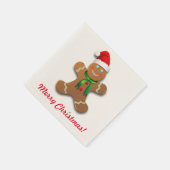 カスタマイズ可能ジンジャーブレッドマン スタンダードカクテルナプキン (角)