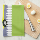 カスタマイズ可能スクールバスの台所タオルをつかまえます キッチンタオル (四つ折り)