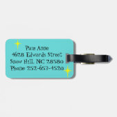 カスタマイズ可能スクールバスの荷物のラベルをつかまえます ラゲッジタグ (裏面横)