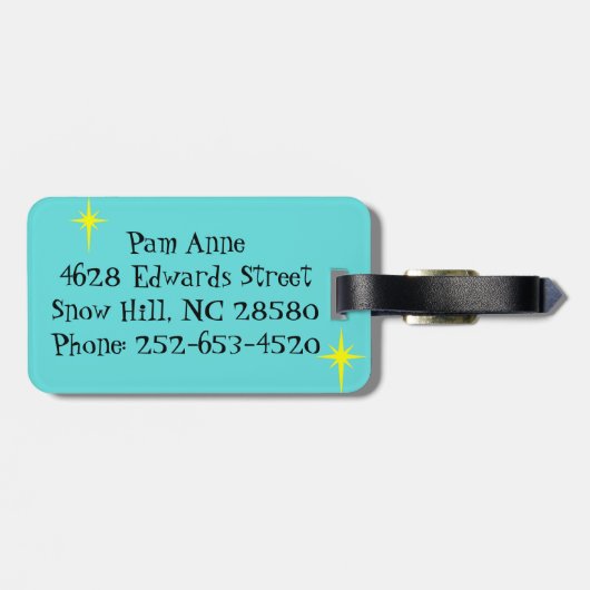 カスタマイズ可能スクールバスの荷物のラベルをつかまえます ラゲッジタグ (裏面横)