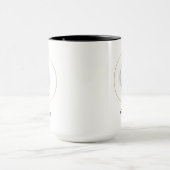 カスタマイズ可能セレスチャルローズ&ムーンマグカップ - 名前入り マグカップ (中央)