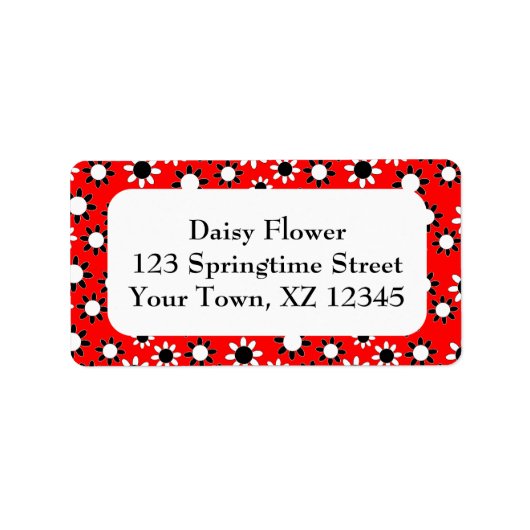 カスタマイズ可能デイジー ラベル (正面)