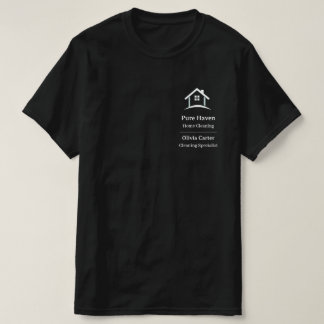 カスタマイズ可能ハウスクリーニングスタッフTシャツ | 編集可能 Tシャツ
