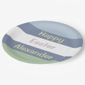 カスタマイズ可能ハッピーイースター ペーパープレート (アングル)