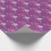 カスタマイズ可能ハート ラッピングペーパー (角)