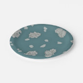 カスタマイズ可能バラ ペーパープレート (アングル)