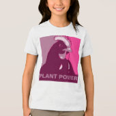 カスタマイズ可能ピンクポップ・アートのアインスパイアーのチキンTシャツ トライブレンドTシャツ (正面)