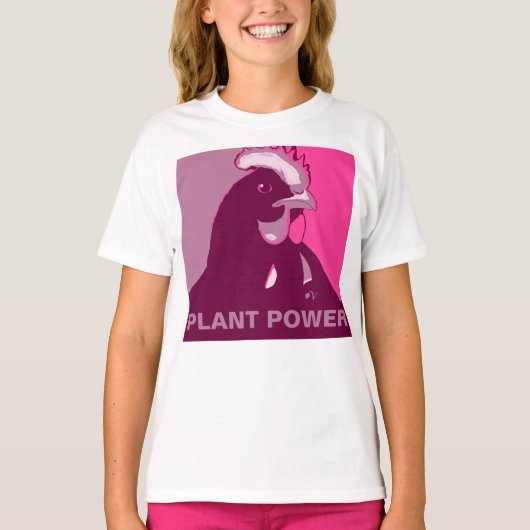 カスタマイズ可能ピンクポップ・アートのアインスパイアーのチキンTシャツ Tシャツ (正面)