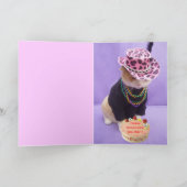 カスタマイズ可能フランスの誕生日 カード (内部)