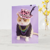 カスタマイズ可能フランスの誕生日 カード (黄色い花)