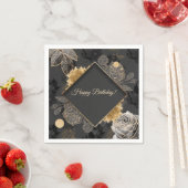 カスタマイズ可能フローラ スタンダードカクテルナプキン (インサイチュ)