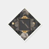 カスタマイズ可能フローラ スタンダードカクテルナプキン (角)