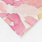 カスタマイズ可能フローラ フリースブランケット (角)