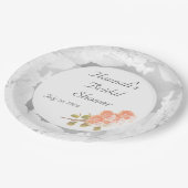 カスタマイズ可能ブライダルシャワー ペーパープレート (アングル)