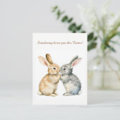 カスタマイズ可能🐇ホッピー復活祭の喜び シーズンポストカード (スタンド正面)