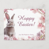 カスタマイズ可能🐇ホッピー復活祭の喜び シーズンポストカード (正面)