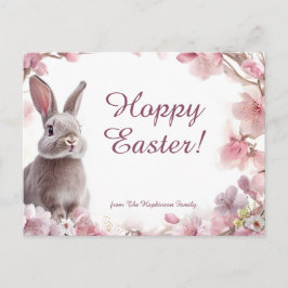 カスタマイズ可能🐇ホッピー復活祭の喜び シーズンポストカード