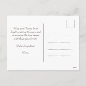 カスタマイズ可能🐇ホッピー復活祭の喜び シーズンポストカード (裏面)