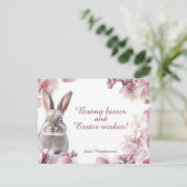 カスタマイズ可能🐇ホッピー復活祭の願い シーズンポストカード (スタンド正面)