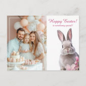 カスタマイズ可能🐇ホッピー復活祭チャーム シーズンポストカード (正面)