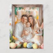 カスタマイズ可能🐇ホッピー復活祭ワンダーランド シーズンポストカード (正面)