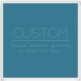 カスタマイズ可能モダン文字 | 海&ロビンエッグブルー シール