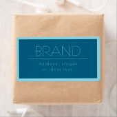 カスタマイズ可能モダン文字 | 海&ロビンエッグブルー ラベル (インサイチュ)