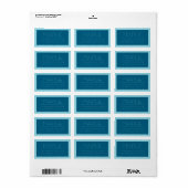 カスタマイズ可能モダン文字 | 海&ロビンエッグブルー ラベル (フルシート)