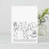 カスタマイズ可能ユーモアのあるな漫画結婚式招待状 招待状 (スタンド正面)