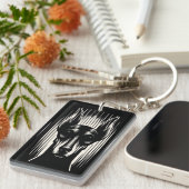 カスタマイズ可能不気味なドバーマンアクリルキーチェーン キーホルダー (正面右)