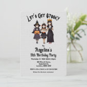 カスタマイズ可能不気味な子どもの誕生日 招待状 (スタンド正面)